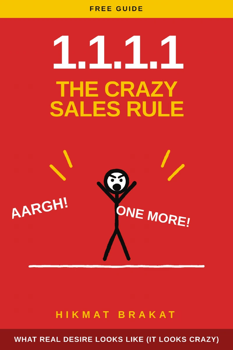 Book cover: 1.1.1.1 – The Crazy Sales Rule by Hikmat Brakat